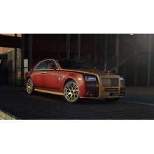 Красные формы автомобиля седан Роллс-Ройс (Rolls-Royce Ghost)