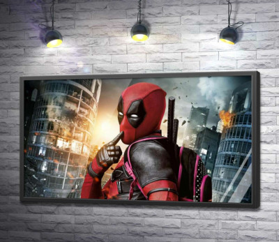 Постер "Фирменный поцелуй Дэдпула (Deadpool)"