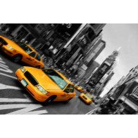 Желтые такси заполнили улицы Нью-Йорка