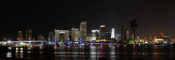 Вид на "сердце" Майами - район Downtown Miam