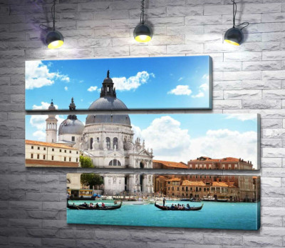 Шедевр барокко, собор Санта-Марія-делла-Салуте (Basilica di Santa Maria della Salute), височить над Гранд-каналом (Canal Grande)