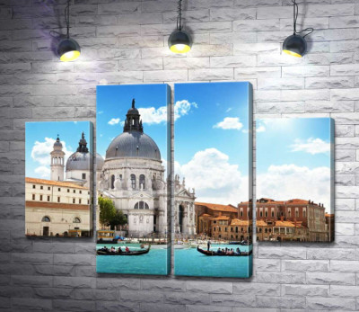 Шедевр барокко, собор Санта-Марія-делла-Салуте (Basilica di Santa Maria della Salute), височить над Гранд-каналом (Canal Grande)