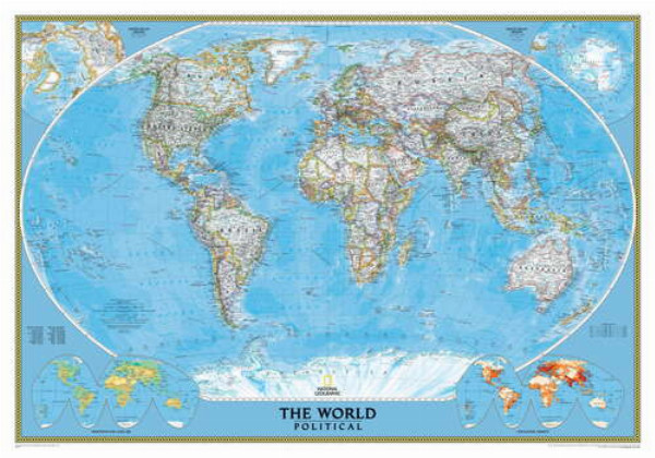 Подробная политическая карта мира