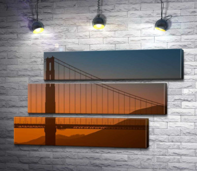 Туманний вечір над мостом "Золоті ворота" (Golden Gate Bridge)