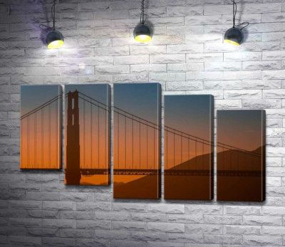 Туманный вечер над мостом "Золотые ворота" (Golden Gate Bridge)