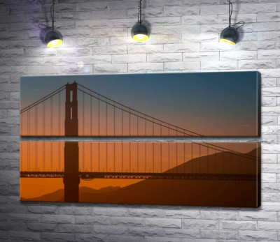 Туманний вечір над мостом "Золоті ворота" (Golden Gate Bridge)