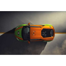 Помаранчево-зелена яскравість ексклюзивної моделі  автомобіля Ламборгіні (Lamborghini Huracan Evo GT Celebration)