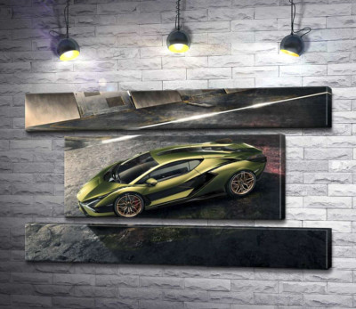 Автомобиль супергибрид Ламборгини (Lamborghini Sian)