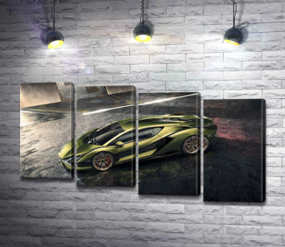 Автомобіль супергібрид Ламборгіні (Lamborghini Sian)