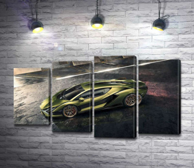 Автомобиль супергибрид Ламборгини (Lamborghini Sian)