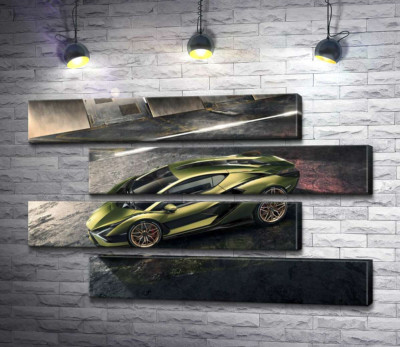 Автомобиль супергибрид Ламборгини (Lamborghini Sian)