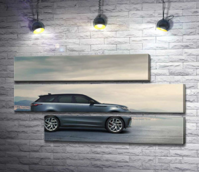 Модульная картина "Воплощение британской эстетики: автомобиль Ленд Ровер (Land Rover Range Rover Velar)"
