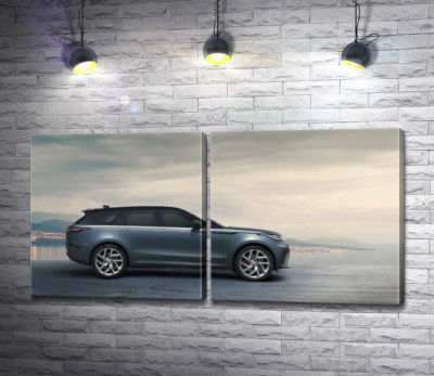 Модульна картина "Втілення британської естетики: автомобіль Ленд Ровер (Land Rover Range Rover Velar)"