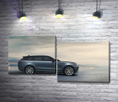 Модульная картина "Воплощение британской эстетики: автомобиль Ленд Ровер (Land Rover Range Rover Velar)"