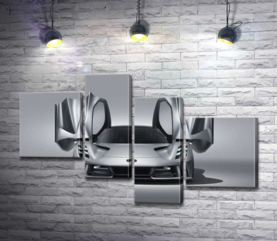Модульна картина "Витонченість форм спортивного автомобіля Lotus Evija"