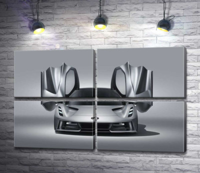 Модульна картина "Витонченість форм спортивного автомобіля Lotus Evija"