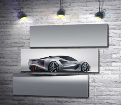 Модульна картина "Дивовижний дизайн електричного спортивного автомобіля Lotus Evija"