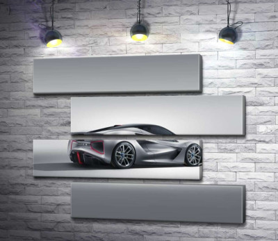 Модульна картина "Дивовижний дизайн електричного спортивного автомобіля Lotus Evija"