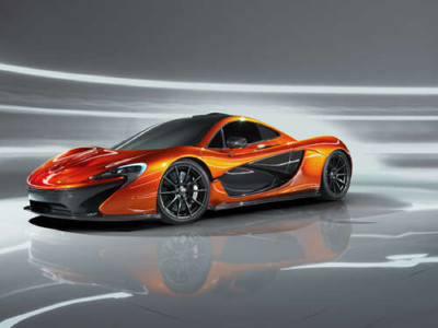 Янтарный блеск спортивного автомобиля McLaren P1