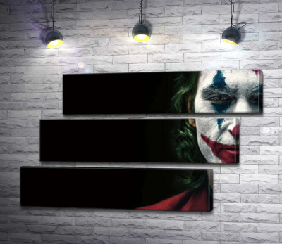 Модульна картина "Джокер (Joker) нафарбований шарами гриму"