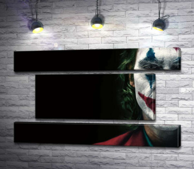 Модульна картина "Джокер (Joker) нафарбований шарами гриму"