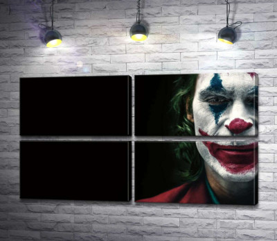 Джокер (Joker) накрашен слоями грима