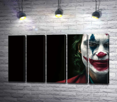 Модульна картина "Джокер (Joker) нафарбований шарами гриму"