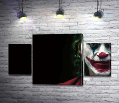 Джокер (Joker) накрашен слоями грима