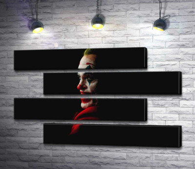 Модульная картина "Профиль Джокера (Joker) рассеивается в тени"
