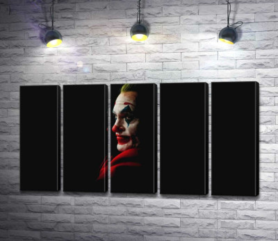 Модульна картина "Профіль Джокера (Joker) розсіюється в тіні "