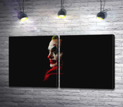 Модульная картина "Профиль Джокера (Joker) рассеивается в тени"