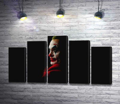 Модульна картина "Профіль Джокера (Joker) розсіюється в тіні "