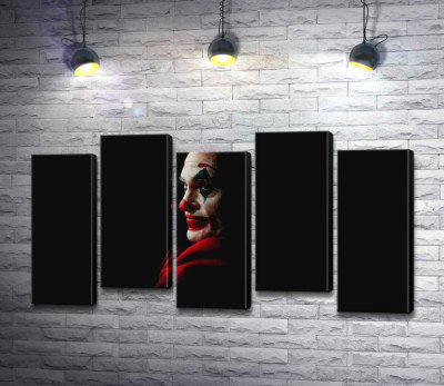 Модульна картина "Профіль Джокера (Joker) розсіюється в тіні "