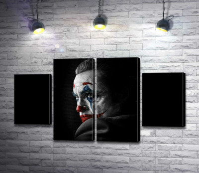 Модульна картина "Сумний погляд Джокера (Joker) з тіні"