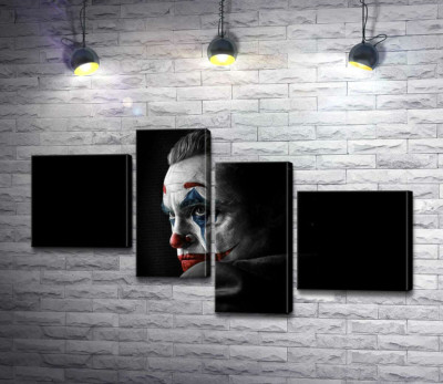 Модульна картина "Сумний погляд Джокера (Joker) з тіні"