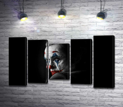 Модульна картина "Сумний погляд Джокера (Joker) з тіні"