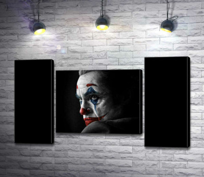 Модульна картина "Сумний погляд Джокера (Joker) з тіні"