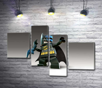 Модульна картина "Лего Бетмен (Batman) із зброєю, електронним бетарангом"