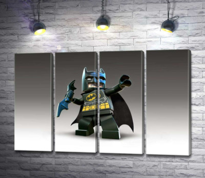Модульна картина "Лего Бетмен (Batman) із зброєю, електронним бетарангом"
