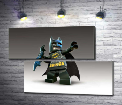Модульна картина "Лего Бетмен (Batman) із зброєю, електронним бетарангом"