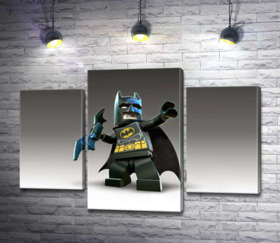 Модульна картина "Лего Бетмен (Batman) із зброєю, електронним бетарангом"