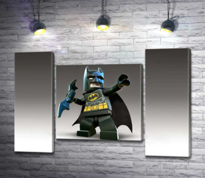 Модульна картина "Лего Бетмен (Batman) із зброєю, електронним бетарангом"