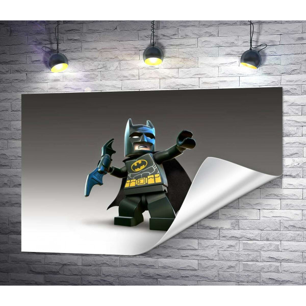 Лего Бэтмен (Batman) с оружием, электронным бетарангом