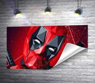 Портрет Дедпула (Deadpool) в техніці papercraft