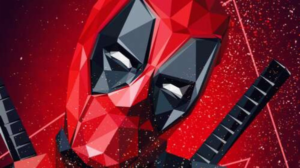 Портрет Дедпула (Deadpool) в техніці papercraft