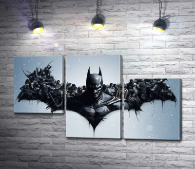 Грізний Бетмен (Batman) з крилами-силуетами вояків