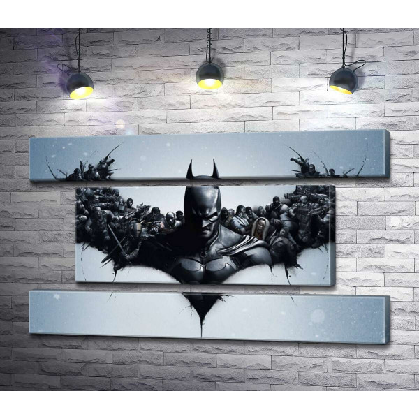 Грізний Бетмен (Batman) з крилами-силуетами вояків