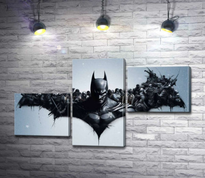 Грізний Бетмен (Batman) з крилами-силуетами вояків