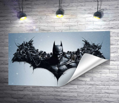 Грізний Бетмен (Batman) з крилами-силуетами вояків