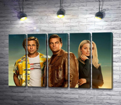 Постер із героями фільму "Одного разу в Голлівуді" (Once Upon A Time In Hollywood) 